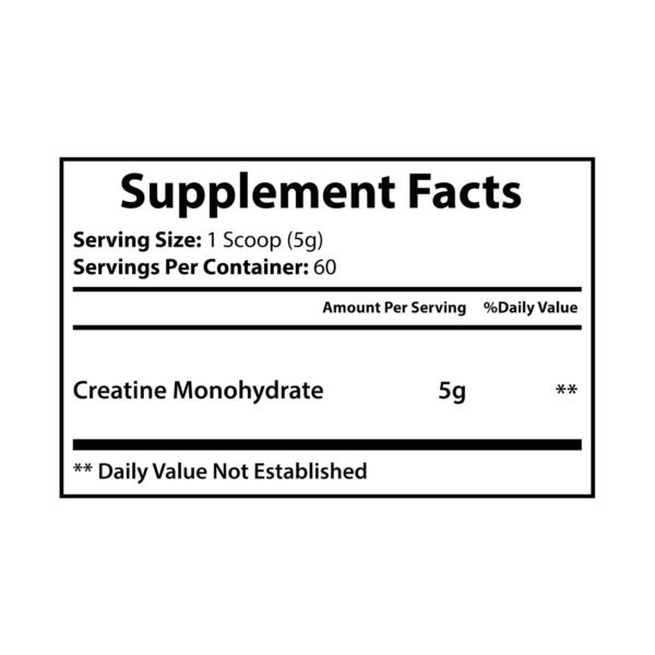 Pure Creatine Monohydrate Powder – 300g (10.58oz) - Image 7