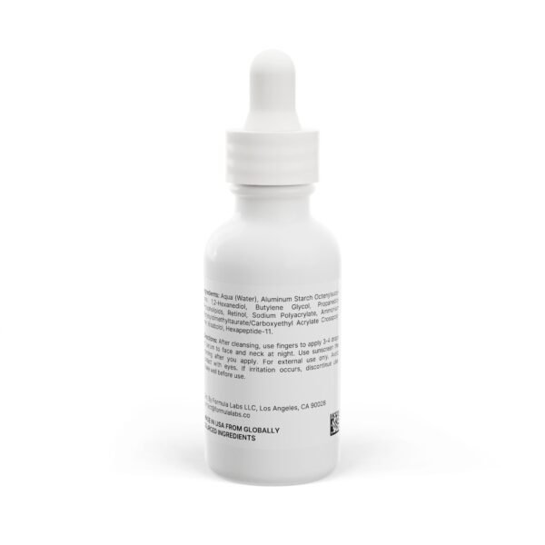 Gentle Retinol Serum with Peptides – 1oz Anti-Aging Face Treatment – Vegan - Image 2